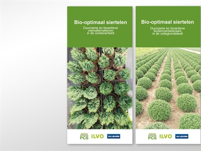 Brochures 'Bio-optimaal siertelen, duurzame en bioactieve veenvervangers en bodemverbeteraars'